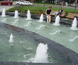 Интерактивный фонтан в Краснодаре работает от GSM телефона